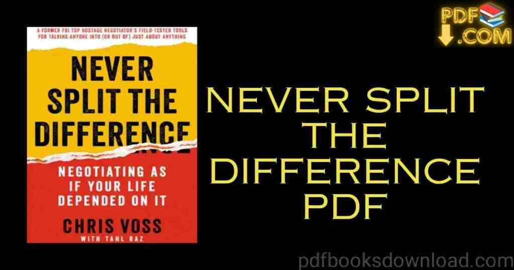 Never Split The Difference PDF Download