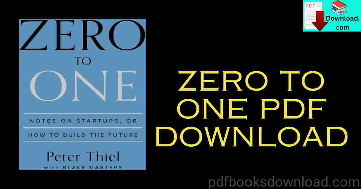 Zero To One PDF Download