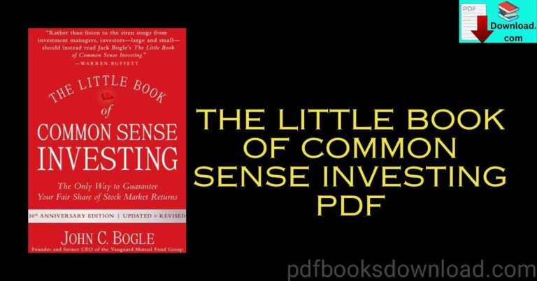 The Little Book Of Common Sense Investing PDF