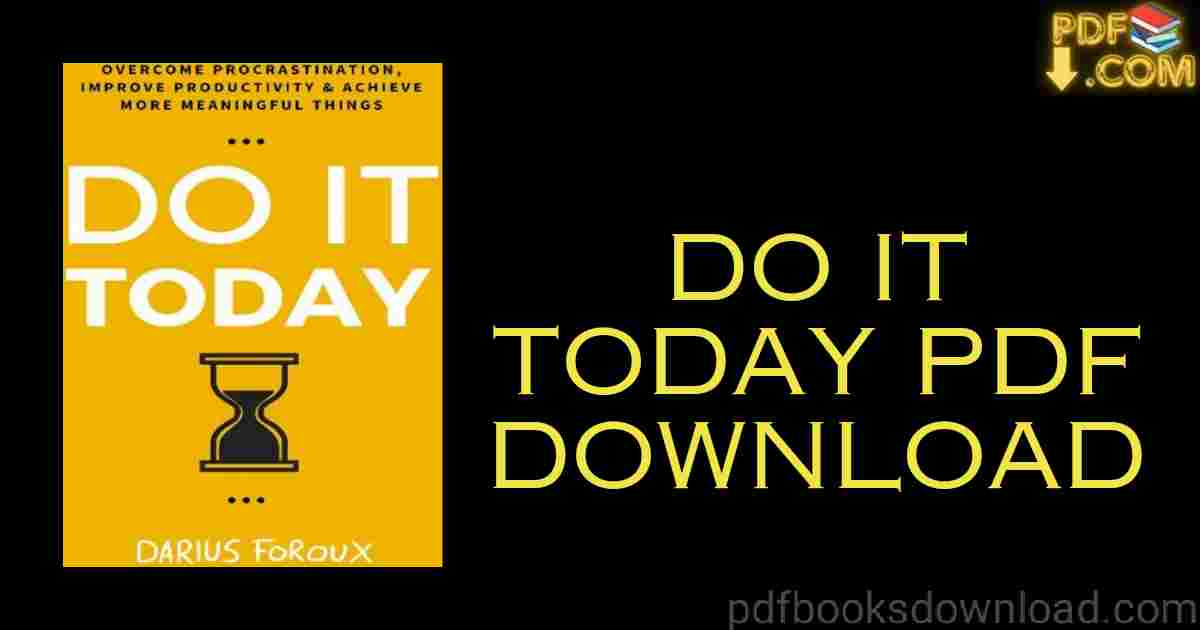 Do It Today Book PDF Free Download
